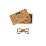 Fashion, accesorii si bijuterii - Barbati - Accesorii barbati - Cravate si papioane barbati - Papion din Lemn HH319, Handmade, in Cutie Premium Personalizata - Infinity.ro
