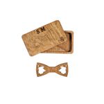 Fashion, accesorii si bijuterii - Barbati - Accesorii barbati - Cravate si papioane barbati - Papion din Lemn HH370, Handmade, in Cutie Premium Personalizata - Infinity.ro