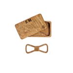 Fashion, accesorii si bijuterii - Barbati - Accesorii barbati - Cravate si papioane barbati - Papion din Lemn HH339, Handmade, in Cutie Premium Personalizata - Infinity.ro