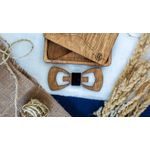 Fashion, accesorii si bijuterii - Barbati - Accesorii barbati - Cravate si papioane barbati - Papion din Lemn HH340, Handmade, in Cutie Premium Personalizata - Infinity.ro