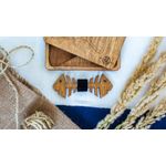 Fashion, accesorii si bijuterii - Barbati - Accesorii barbati - Cravate si papioane barbati - Papion din Lemn HH335, Handmade, in Cutie Premium Personalizata - Infinity.ro