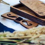Fashion, accesorii si bijuterii - Barbati - Accesorii barbati - Cravate si papioane barbati - Papion din Lemn HH289, Handmade, in Cutie Premium Personalizata - Infinity.ro