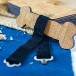 Fashion, accesorii si bijuterii - Barbati - Accesorii barbati - Cravate si papioane barbati - Papion din Lemn HH368, Handmade, in Cutie Premium Personalizata - Infinity.ro