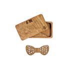 Fashion, accesorii si bijuterii - Barbati - Accesorii barbati - Cravate si papioane barbati - Papion din Lemn HH360, Handmade, in Cutie Premium Personalizata - Infinity.ro