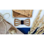 Fashion, accesorii si bijuterii - Barbati - Accesorii barbati - Cravate si papioane barbati - Papion din Lemn HH306, Handmade, in Cutie Premium Personalizata - Infinity.ro