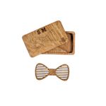Fashion, accesorii si bijuterii - Barbati - Accesorii barbati - Cravate si papioane barbati - Papion din Lemn HH287, Handmade, in Cutie Premium Personalizata - Infinity.ro