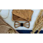 Fashion, accesorii si bijuterii - Barbati - Accesorii barbati - Cravate si papioane barbati - Papion din Lemn HH326, Handmade, in Cutie Premium Personalizata - Infinity.ro