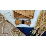 Fashion, accesorii si bijuterii - Barbati - Accesorii barbati - Cravate si papioane barbati - Papion din Lemn HH297, Handmade, in Cutie Premium Personalizata - Infinity.ro