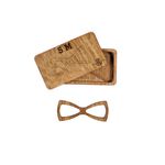Fashion, accesorii si bijuterii - Barbati - Accesorii barbati - Cravate si papioane barbati - Papion din Lemn HH276, Handmade, in Cutie Premium Personalizata - Infinity.ro