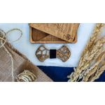 Fashion, accesorii si bijuterii - Barbati - Accesorii barbati - Cravate si papioane barbati - Papion din Lemn HH355, Handmade, in Cutie Premium Personalizata - Infinity.ro
