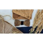 Fashion, accesorii si bijuterii - Barbati - Accesorii barbati - Cravate si papioane barbati - Papion din Lemn HH317, Handmade, in Cutie Premium Personalizata - Infinity.ro