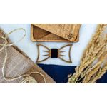 Fashion, accesorii si bijuterii - Barbati - Accesorii barbati - Cravate si papioane barbati - Papion din Lemn HH294, Handmade, in Cutie Premium Personalizata - Infinity.ro