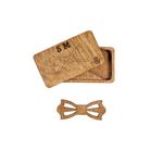 Fashion, accesorii si bijuterii - Barbati - Accesorii barbati - Cravate si papioane barbati - Papion din Lemn HH330, Handmade, in Cutie Premium Personalizata - Infinity.ro
