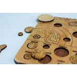 Jucarii, Copii si Bebe - Jucarii si jocuri - Jucarii & jocuri educative - Jocuri si jucarii educative - Puzzle din lemn Planete si sistemul solar - 28 L x 21 H (cm) - Infinity.ro