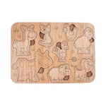 Jucarii, Copii si Bebe - Jucarii si jocuri - Jucarii & jocuri educative - Jocuri si jucarii educative - Puzzle din lemn Personalizabil HandyHands - Animale de ferma - 18 L x 13 H (cm) - Infinity.ro