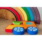 Jucarii, Copii si Bebe - Jucarii si jocuri - Jucarii & jocuri educative - Jocuri si jucarii educative - Joc Personalizabil, HandyHands, educativ Montessori Curcubeu - 34 L x 14 H (cm) - Infinity.ro