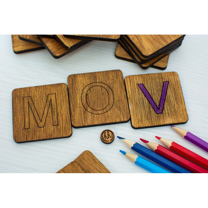Jucarii, Copii si Bebe - Jucarii si jocuri - Jucarii & jocuri educative - Jocuri si jucarii educative - Joc Personalizabil, HandyHands, educativ Montessori Alfabet - 7 L x 7 H (cm), Da - Infinity.ro