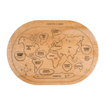 Jucarii, Copii si Bebe - Jucarii si jocuri - Jucarii & jocuri educative - Jocuri si jucarii educative - Puzzle din lemn Personalizabil HandyHands - Continente si oceane - 23 L x 16 H (cm) - Infinity.ro