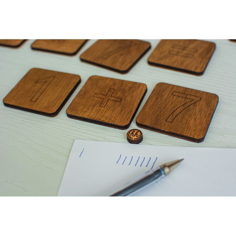 Jucarii, Copii si Bebe - Jucarii si jocuri - Jucarii & jocuri educative - Jocuri si jucarii educative - Joc Personalizabil, HandyHands, educativ Montessori Calcule Matematice - 3 L x 3 H (cm), Da - Infinity.ro