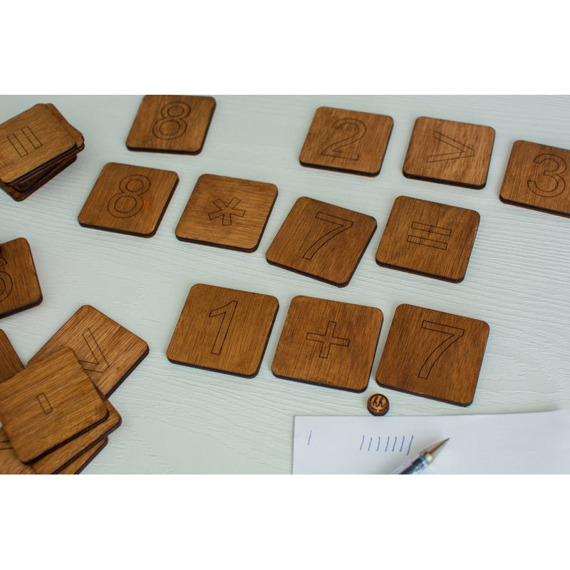 Jucarii, Copii si Bebe - Jucarii si jocuri - Jucarii & jocuri educative - Jocuri si jucarii educative - Joc Personalizabil, HandyHands, educativ Montessori Calcule Matematice - 3 L x 3 H (cm), Da - Infinity.ro