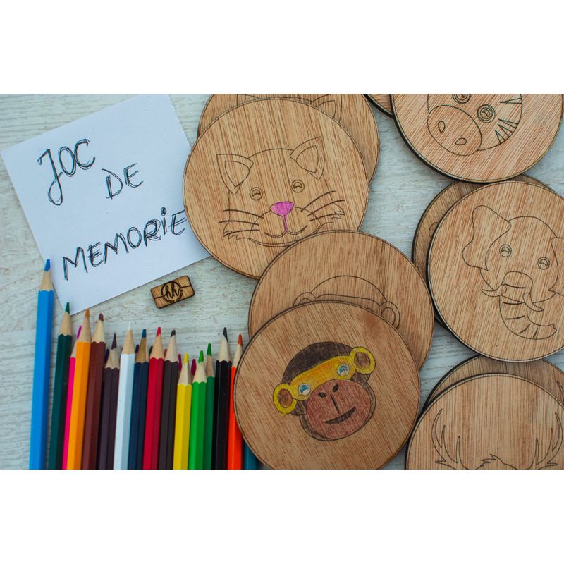 Jucarii, Copii si Bebe - Jucarii si jocuri - Jucarii & jocuri educative - Jocuri si jucarii educative - Joc Personalizabil, HandyHands, educativ de memorie Montessori Gaseste perechea - 4 L x 4 H (cm), Da - Infinity.ro