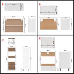 Casa si Gradina - Mobilier - Comode si corpuri - Corpuri bucatarie - Set dulapuri de bucatarie, 14 piese, alb, PAL - Infinity.ro