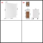 Casa si Gradina - Mobilier - Comode si corpuri - Corpuri bucatarie - Set dulapuri de bucatarie, 14 piese, alb, PAL - Infinity.ro