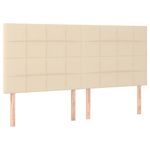 Casa si Gradina - Mobilier - Paturi si accesorii - Paturi - Pat continental cu saltea, crem, 180x200 cm, textil - Infinity.ro