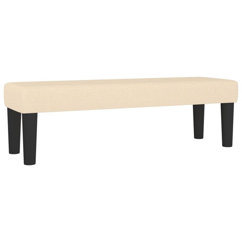 Casa si Gradina - Mobilier - Paturi si accesorii - Paturi - Pat continental cu saltea, crem, 180x200 cm, textil - Infinity.ro