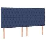 Casa si Gradina - Mobilier - Paturi si accesorii - Paturi - Pat box spring cu saltea, albastru, 180x200 cm, material textil - Infinity.ro