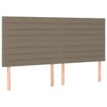 Casa si Gradina - Mobilier - Paturi si accesorii - Paturi - Pat continental cu saltea, gri taupe, 180x200 cm, textil - Infinity.ro