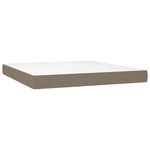 Casa si Gradina - Mobilier - Paturi si accesorii - Paturi - Pat continental cu saltea, gri taupe, 180x200 cm, textil - Infinity.ro
