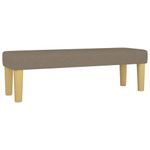 Casa si Gradina - Mobilier - Paturi si accesorii - Paturi - Pat continental cu saltea, gri taupe, 180x200 cm, textil - Infinity.ro