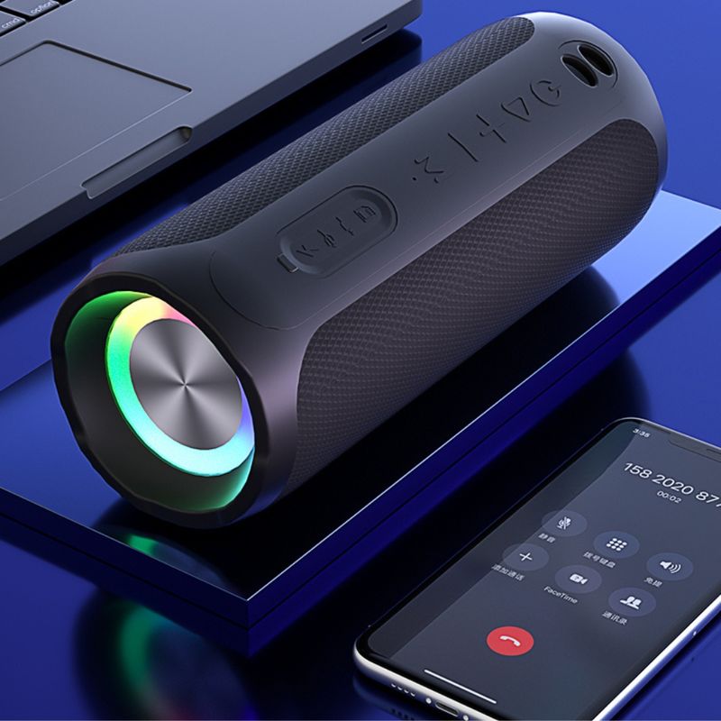 TV, Audio-Video si Foto - Portabile audio - Boxe portabile - Boxa portabila Bluetooth by DolphinMC®, Extra Bass, Fast-Pair, Autonomie 10 ore, Cititor Card SD, USB Type-C, Negru - Infinity.ro