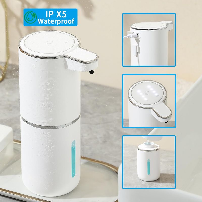 Casa si Gradina - Bucatarie si vesela - Organizare si depozitare bucatarie - Dispensere detergent - Dozator  DolphinMC® cu senzor  pentru sapun lichid, detergent 380ml, dispenser automat - Infinity.ro