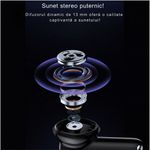 TV, Audio-Video si Foto - Portabile audio - Casti audio - Casti wireless DolphinMC®, Bluetooth 5.3, fara fir,Reducere dubla a zgomotului ENC+ANC Afisare LED, Autonomie 25 h,Negru - Infinity.ro