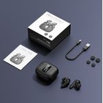 TV, Audio-Video si Foto - Portabile audio - Casti audio - Casti wireless DolphinMC®, Bluetooth 5.3, fara fir,Reducere dubla a zgomotului ENC+ANC Afisare LED, Autonomie 25 h,Negru - Infinity.ro