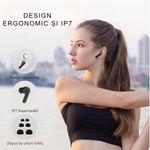 TV, Audio-Video si Foto - Portabile audio - Casti audio - Casti wireless DolphinMC®, Bluetooth 5.3, fara fir,Reducere dubla a zgomotului ENC+ANC Afisare LED, Autonomie 25 h,Negru - Infinity.ro