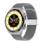 Laptop, Telefoane si Tablete - Wearables si gadgeturi - Gadgeturi - Accesorii SMART - Ceas smartwatch, QW39 by DolphinMC®, inteligent, fitness, NFC, Alipay unisex, ecran 1.39, apelare Bluetooth 5.1 Silver - Infinity.ro