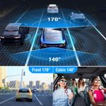 Auto si Moto - Electronice auto - Camere auto si DVR - Camera auto DVR by DolphinMC®,Dash Cam video 1920 1080P, Night Vision, Wi-Fi, G-Senzor, unghi vizualizare 170 Full HD - Infinity.ro