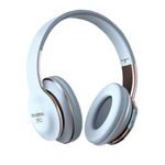 TV, Audio-Video si Foto - Portabile audio - Casti audio - Casti On Ear P17 By DolphinMC®, Wireless, Bluetooth, Microfon,, Quick Charge, Autonomie 15 ore, Alb-Auriu - Infinity.ro