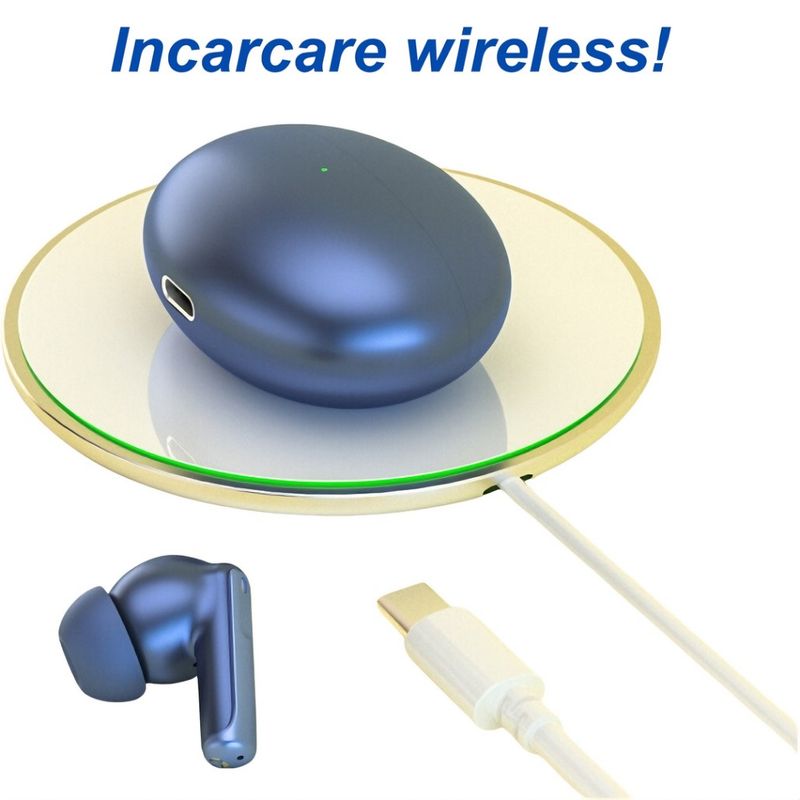 TV, Audio-Video si Foto - Portabile audio - Casti audio - Casti wireless, DolphinMC®,Bluetooth 5.3,  Reducere dubla a zgomotului, Incarcare wireless,  Autonomie 24 h, Alb - Infinity.ro