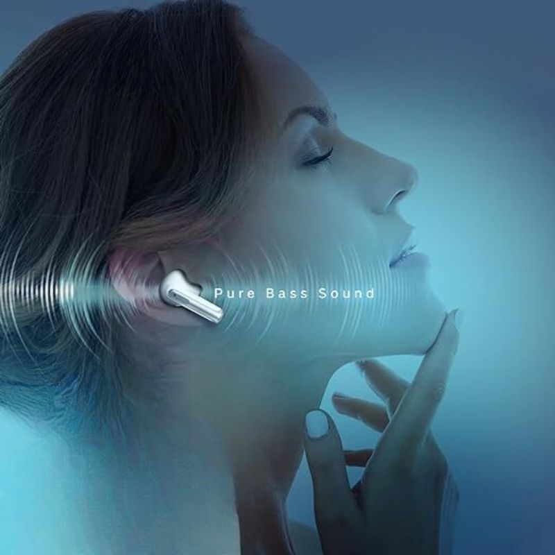 TV, Audio-Video si Foto - Portabile audio - Casti audio - Casti wireless, DolphinMC®,Bluetooth 5.3,  Reducere dubla a zgomotului, Incarcare wireless,  Autonomie 24 h, Roz - Infinity.ro