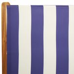 Casa si Gradina - Gradina si terasa - Mobilier exterior - Seturi mobila gradina - Set mobilier de gradina 7 piese textil albastru alb/lemn masiv - Infinity.ro