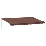 Casa si Gradina - Gradina si terasa - Umbrele si pavilioane - Umbrele - Copertina retractabila automat, maro, 600x300 cm - Infinity.ro