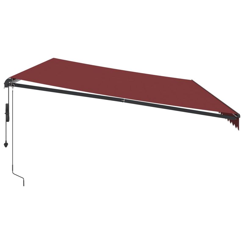 Casa si Gradina - Gradina si terasa - Umbrele si pavilioane - Umbrele - Copertina retractabila automat cu LED-uri, visiniu, 600x300 cm - Infinity.ro