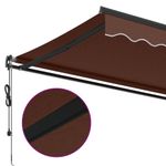 Casa si Gradina - Gradina si terasa - Umbrele si pavilioane - Umbrele - Copertina retractabila automat, maro, 600x300 cm - Infinity.ro