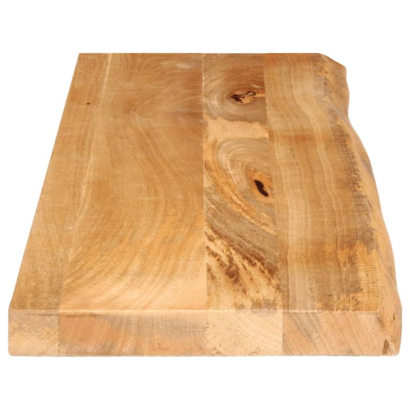 Casa si Gradina - Mobilier - Feronerie si accesorii mobila - Blat de masa contur organic 120x40x3,8 cm lemn masiv de mango, natural - Infinity.ro