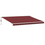 Casa si Gradina - Gradina si terasa - Umbrele si pavilioane - Umbrele - Copertina retractabila automat, visiniu, 450x300 cm - Infinity.ro