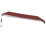 Casa si Gradina - Gradina si terasa - Umbrele si pavilioane - Umbrele - Copertina retractabila automat, visiniu, 450x300 cm - Infinity.ro